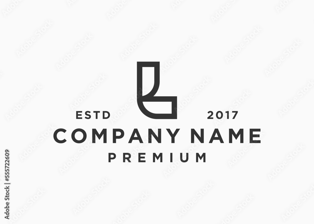 letter l logo design vector illustration template Stock Vector | Adobe ...
