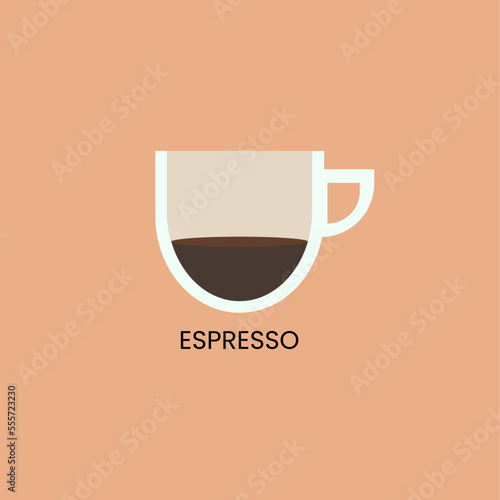 Delicious espresso icon. Drink vector illustration design