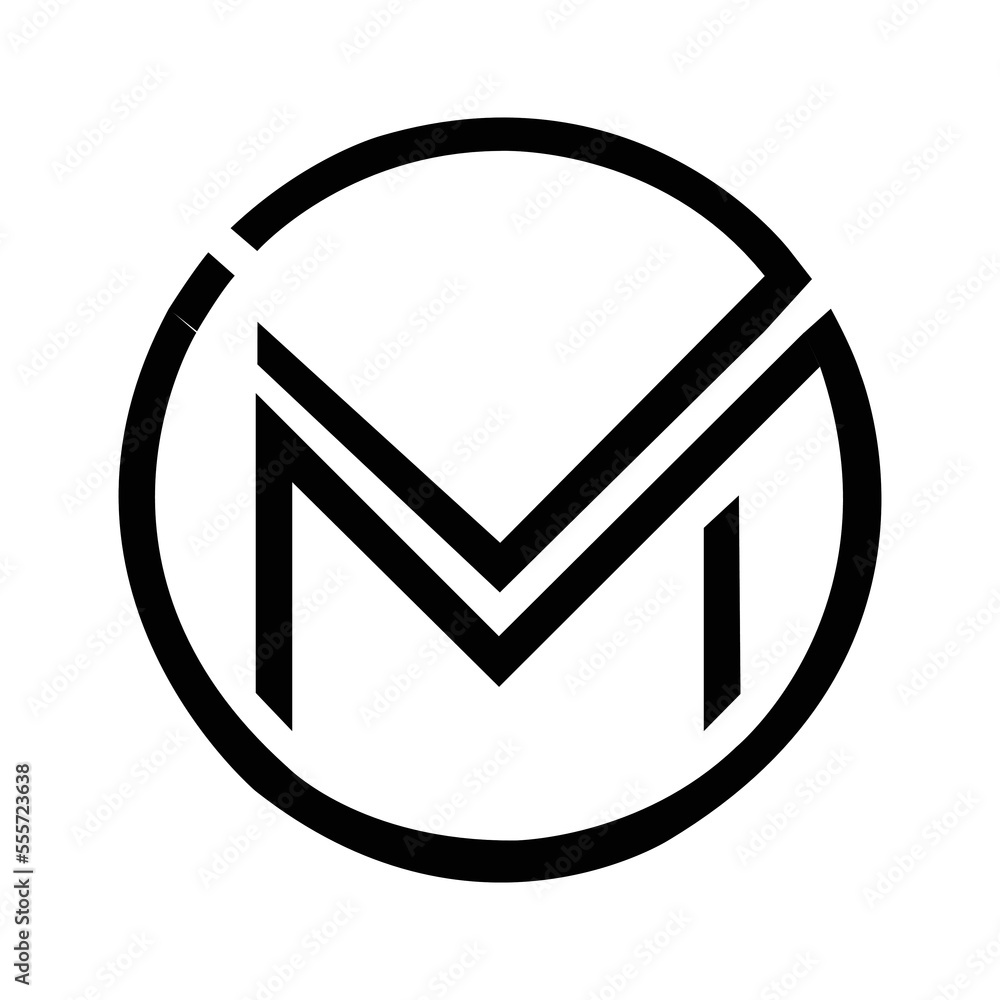Minimalist m latter logo design template vector Minimalist m latter logo design template vector