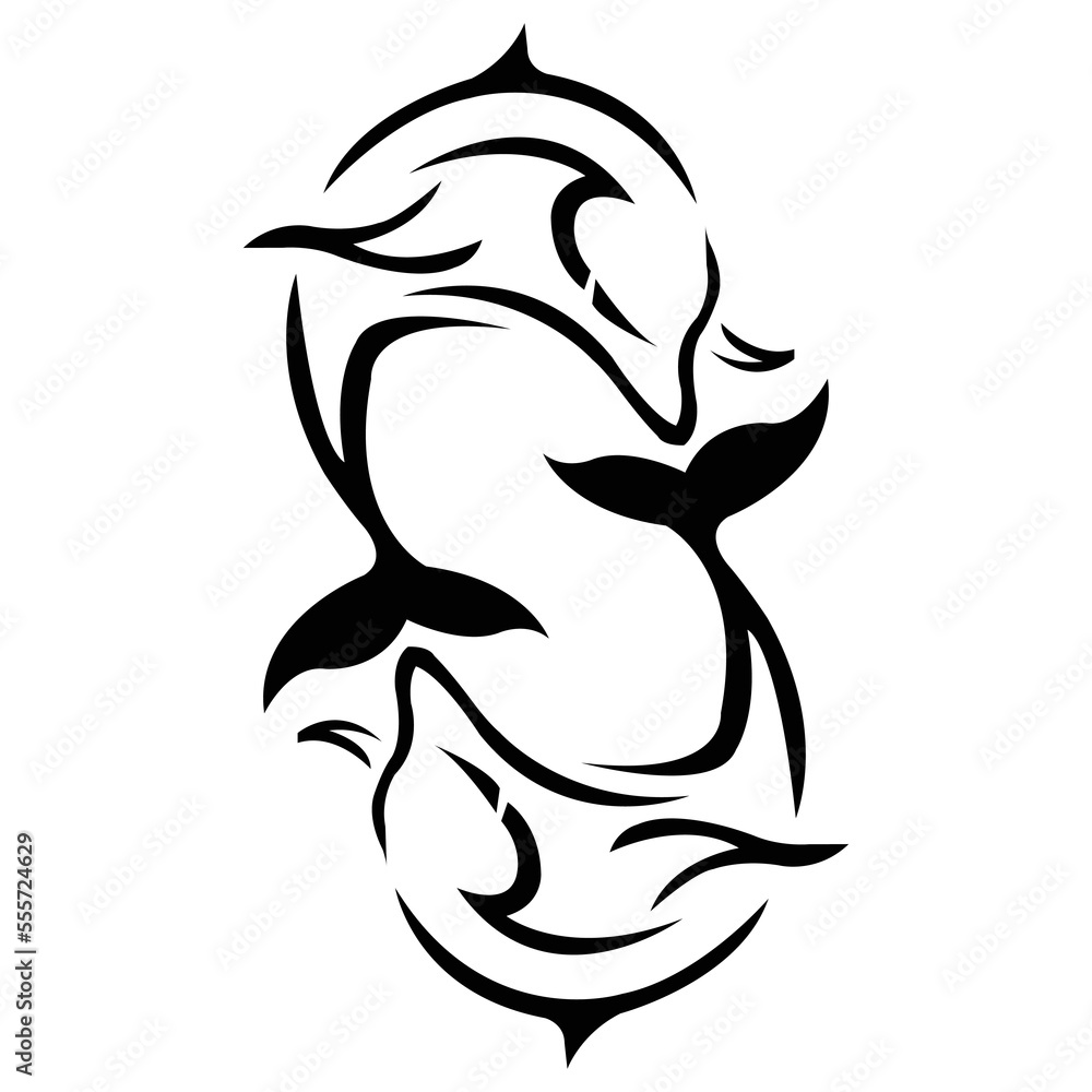 Bottlenose Dolphin Performing Tricks Set of Illustrations. Cute blue dolphins set, dolphin jumping Bottlenose Dolphin Performing Tricks Set of Illustrations. Cute blue dolphins set, dolphin jumping