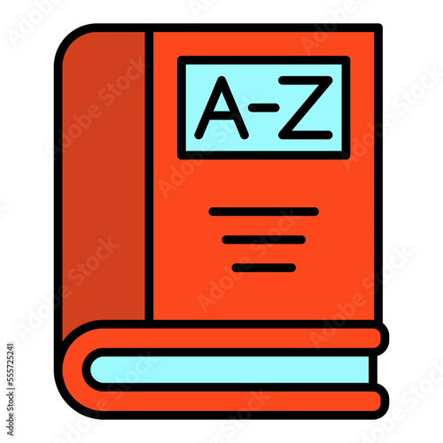 Dictionary Filled Line Icon