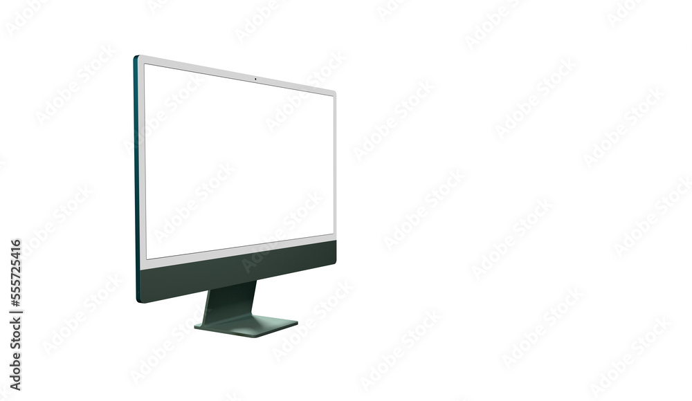 Desktop monitor screen with website presentation mockup isolated png Desktop monitor screen with website presentation mockup isolated png