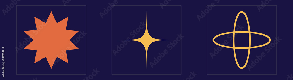Collection of Y2K elements. Extraordinary Graphic Assets. For modern T-shirts designed. Isolated on black background. Vector illustration Collection of Y2K elements. Extraordinary Graphic Assets. For modern T-shirts designed. Isolated on black background. Vector illustration