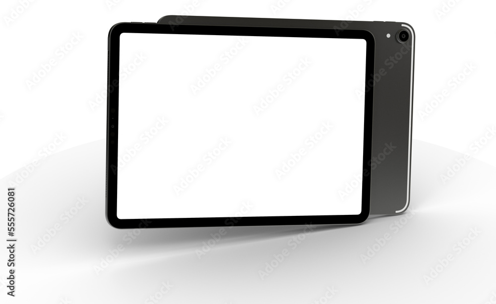 Modern black tablet computer isolated on white background. Tablet pc Modern black tablet computer isolated on white background. Tablet pc