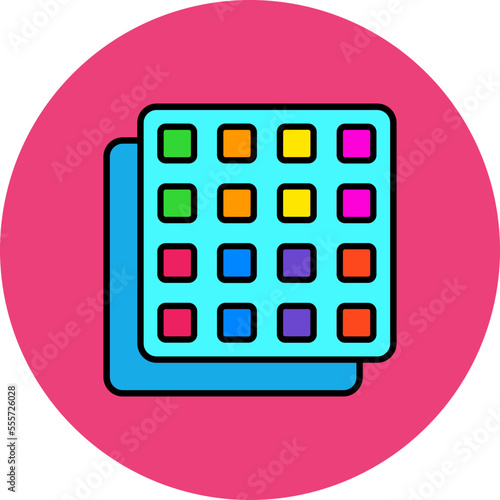 Apps Multicolor Circle Filled Line Icon