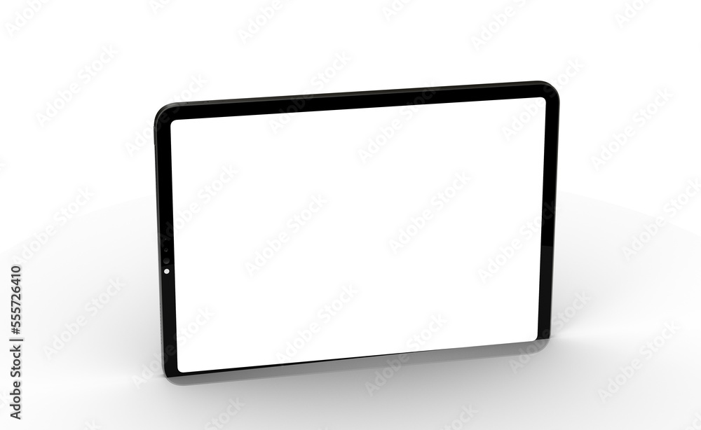Modern black tablet computer isolated on white background. Tablet pc Modern black tablet computer isolated on white background. Tablet pc