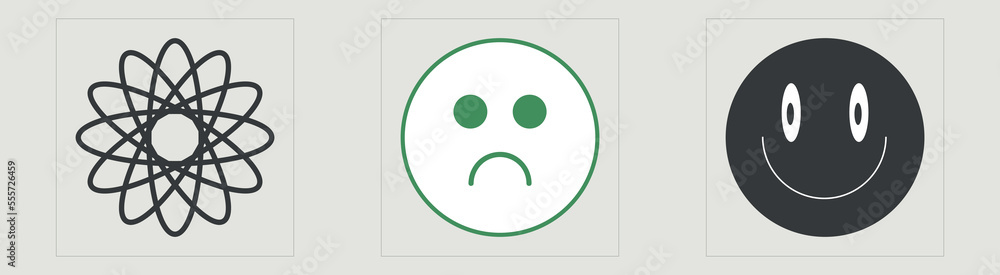 Fototapeta premium Retro futuristic elements for design. Trendy geometric postmodern figures. Cyberpunk elements. Retro Futurist. Vector illustration