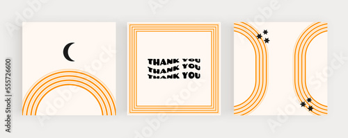 Yellow retro groovy backgrounds with sun lines
