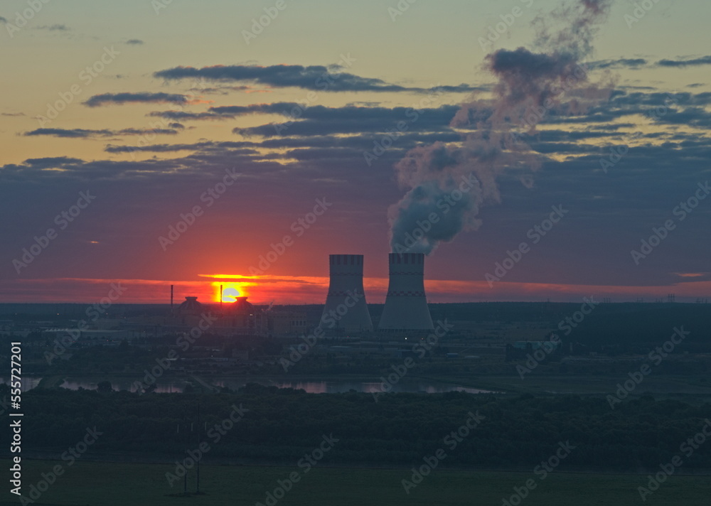 Fototapeta premium Nuclear Power Plant