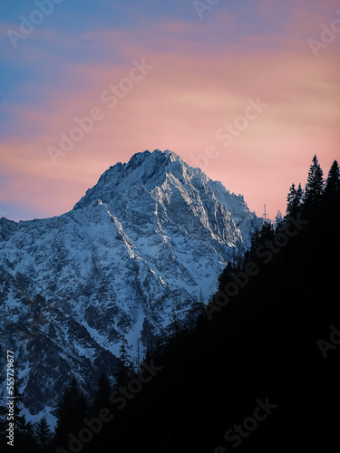 Mountain Gerlach at sunset.