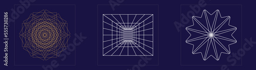 Retro futuristic elements for design. Large set of retro objects for design. Objects in y2k style. Stars, starburst . Vector illustration