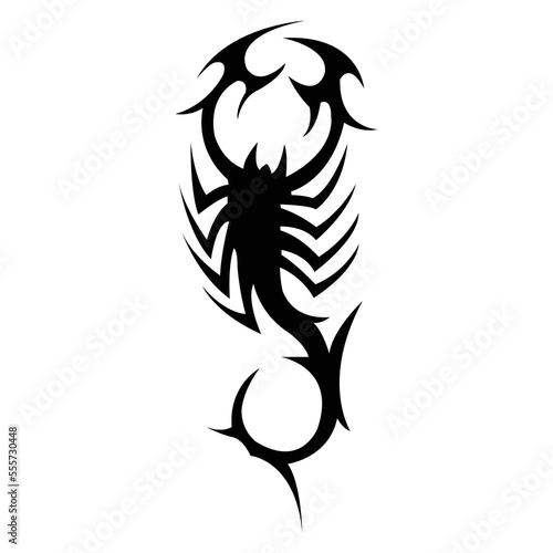 Scorpion icon, insect pest control extermination and disinsection, vector. Scorpion domestic dangerous animals disinfection and disinfestation pest control symbol