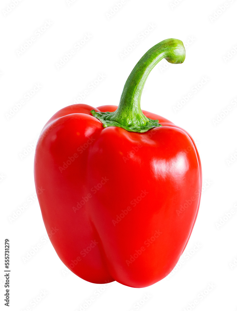Bulgarian red pepper isolated on white background Bulgarian red pepper isolated on white background