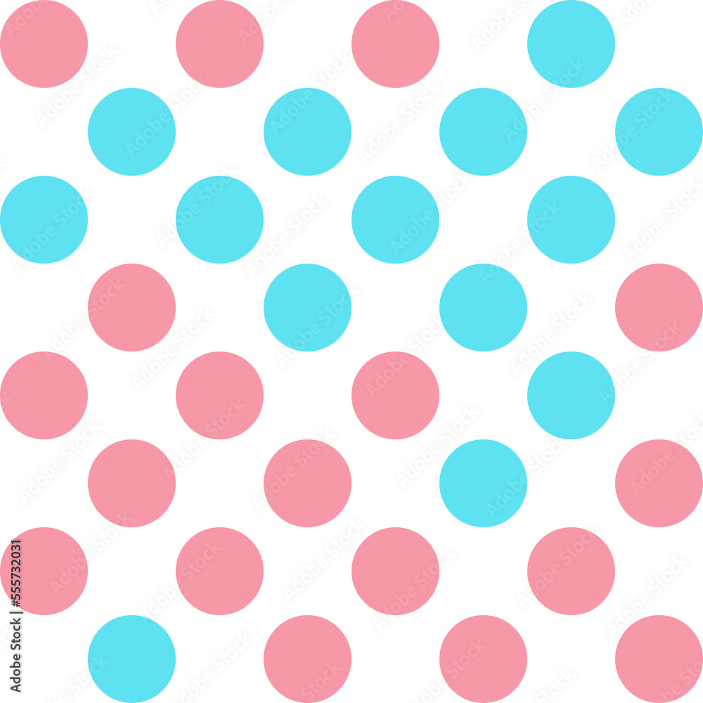 Blue, white, and pink pastel polka Dot seamless pattern background. Vector illustration. Blue, white, and pink pastel polka Dot seamless pattern background. Vector illustration.