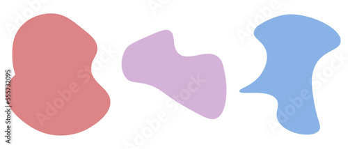 Abstract pastel shape background. Vector illustration. 