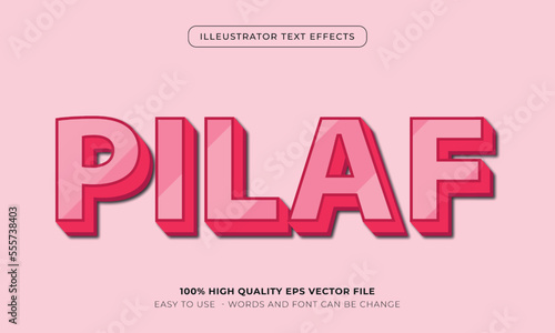 food text style effect