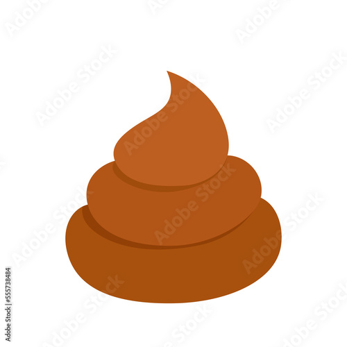Poop. Poo. Piece of shit. Dog poop. Pet poo. Flat, cartoon, vector
