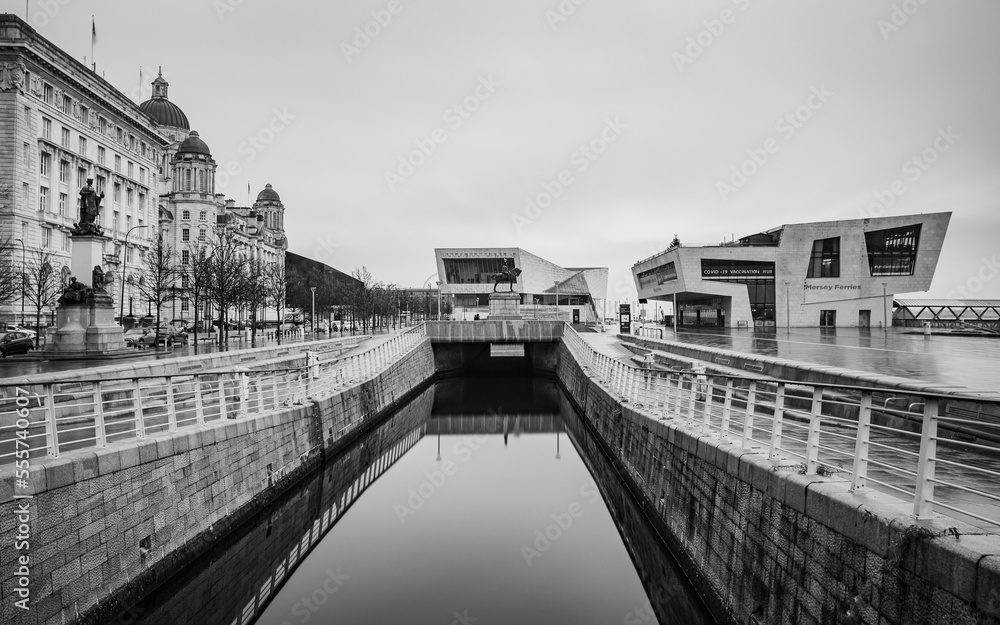 Canal along the Liverpool waterfront