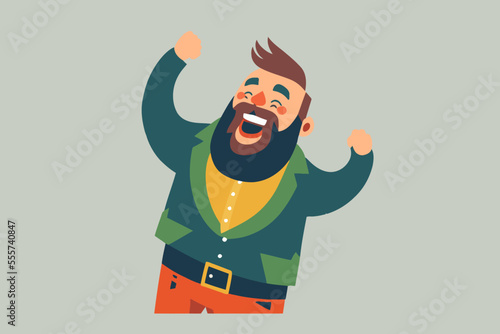happy smiling success man, Cheerful joyful young guy, boy portrait