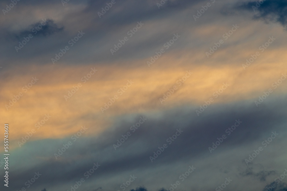 sky with clouds  and lots of colours at sunset