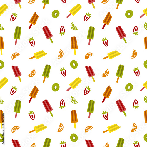 Traditional Mexican desserts seamless pattern. Latin American sweets background. Vector flat illustration.