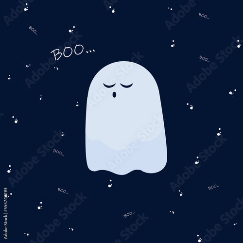 Cute Ghoust Boo vector for Halloween
