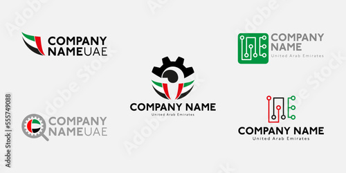 collection of United Arab Emirates logos UAE logo technology logos