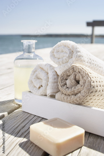 Bath Products on Dock photo