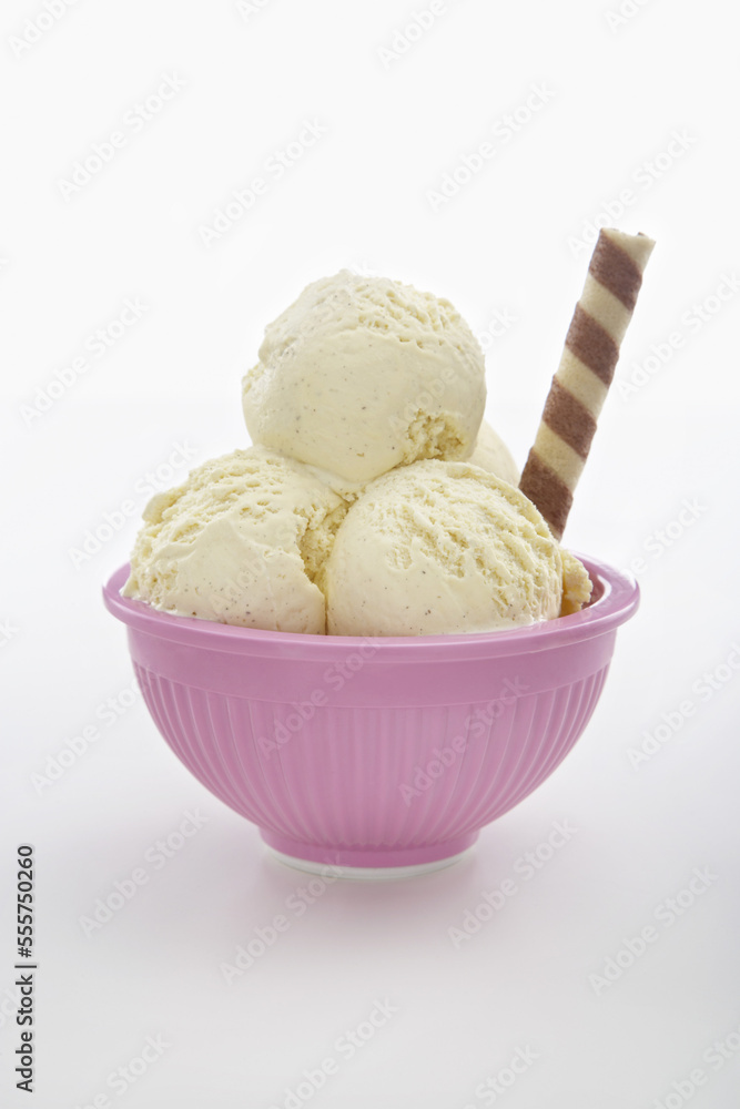 Bowl of Vanilla Ice Cream Bowl of Vanilla Ice Cream