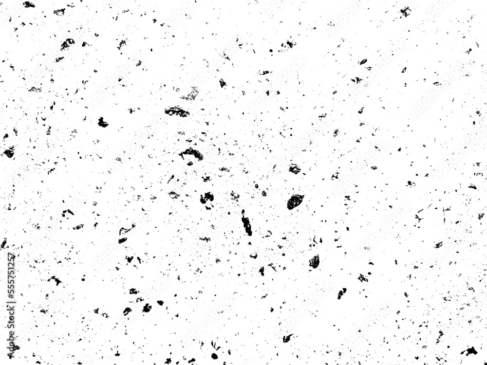 Abstract vector grunge texture with large and small coarse grains. Overlay texture, grunge stencil. Design element