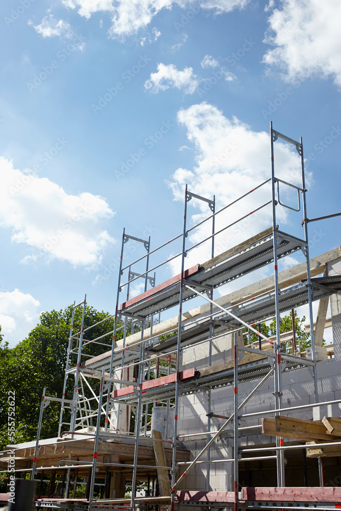 Framework at Building Site of House Framework at Building Site of House