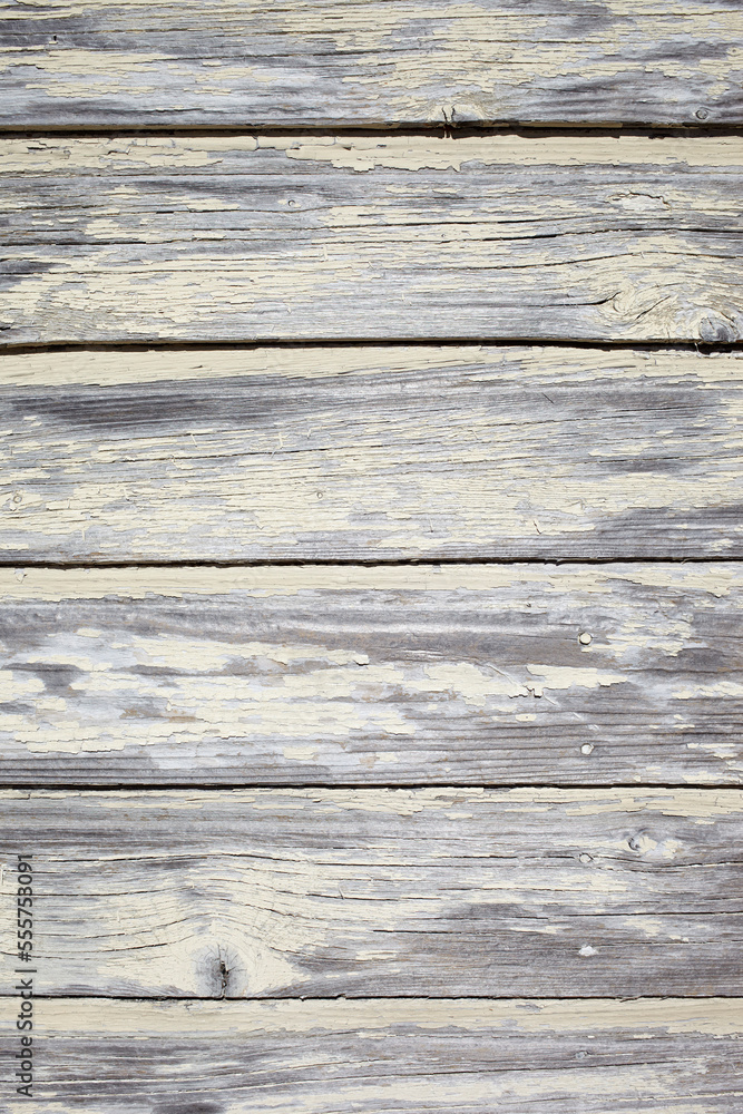 White Painted Wooden Wall, Charente-Maritime, France