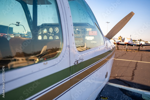 Aircraft cockpit window small general aviation 