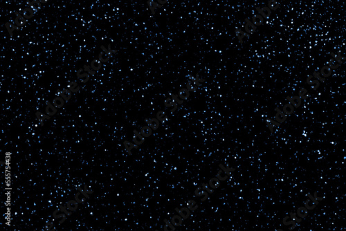 Dark blue night sky with stars. Glowing stars in space. Galaxy space background. 