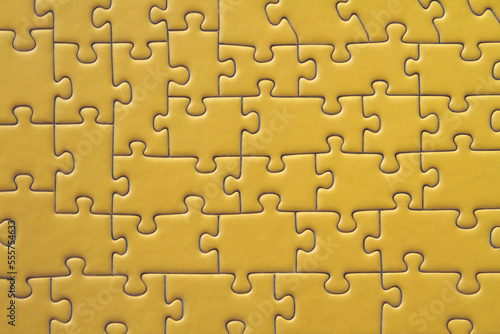 Yellow rectangular puzzle background