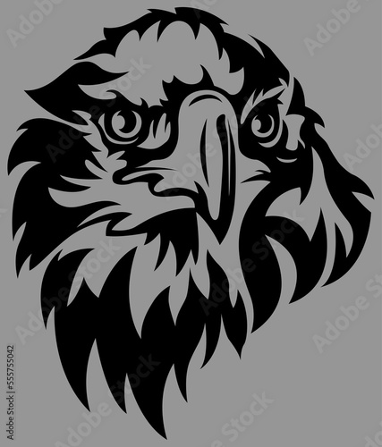 Wallpaper Mural Hand drawn eagle head emblem. Mascot bird logo illustration. Torontodigital.ca