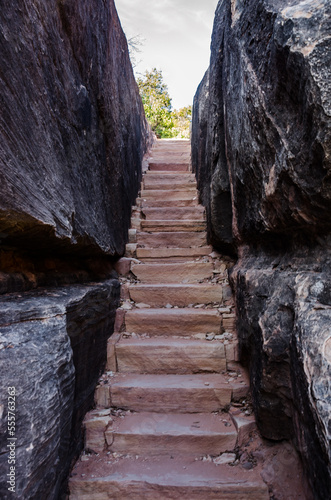 Staircase out of Slot Canyon