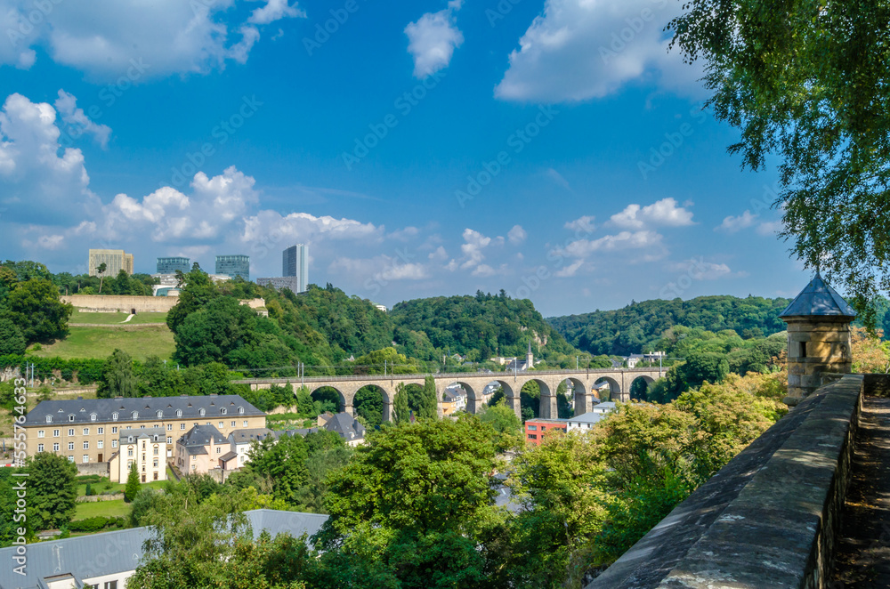 Aerial view of Luxembourg City