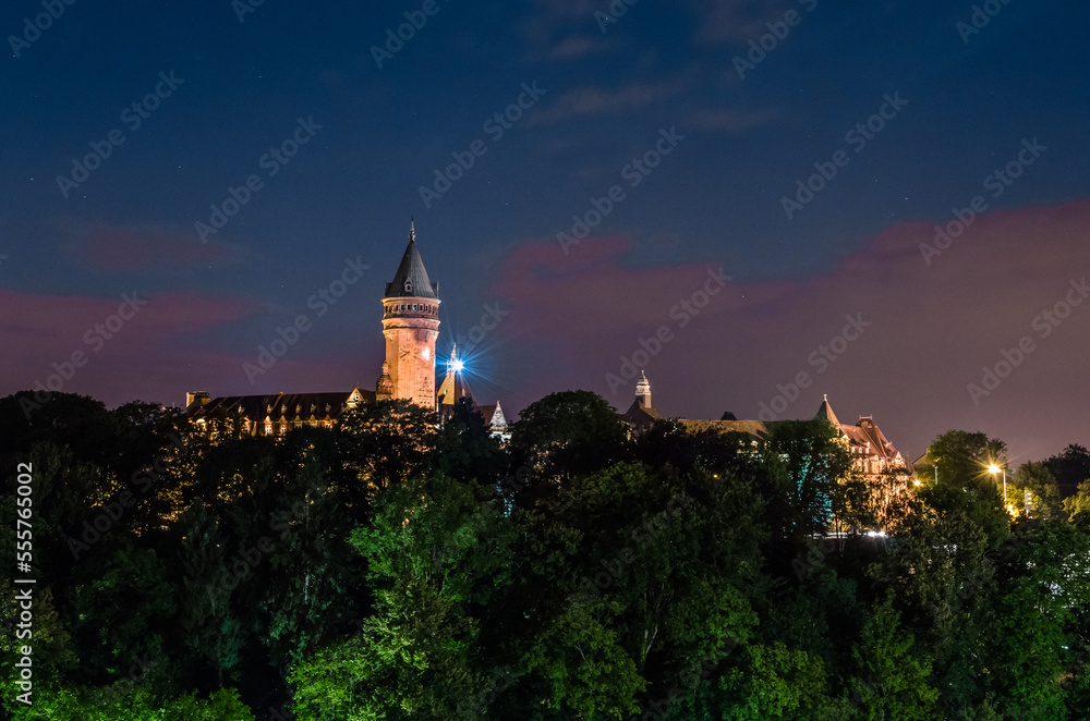 Night view of Luxembourg City