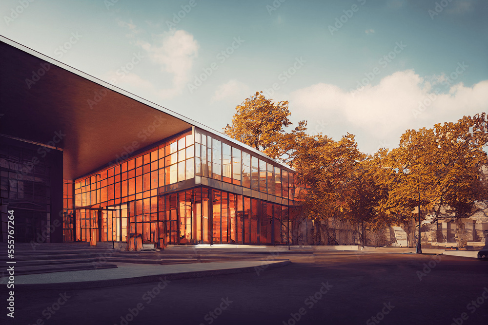 Obraz premium 現代系リアル調の高解像度背景