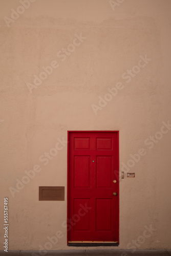 red door in the wall