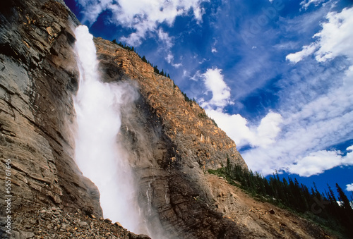 Looking Up at Takakkaw Falls Yoho National Park British Columbia, Canada photo