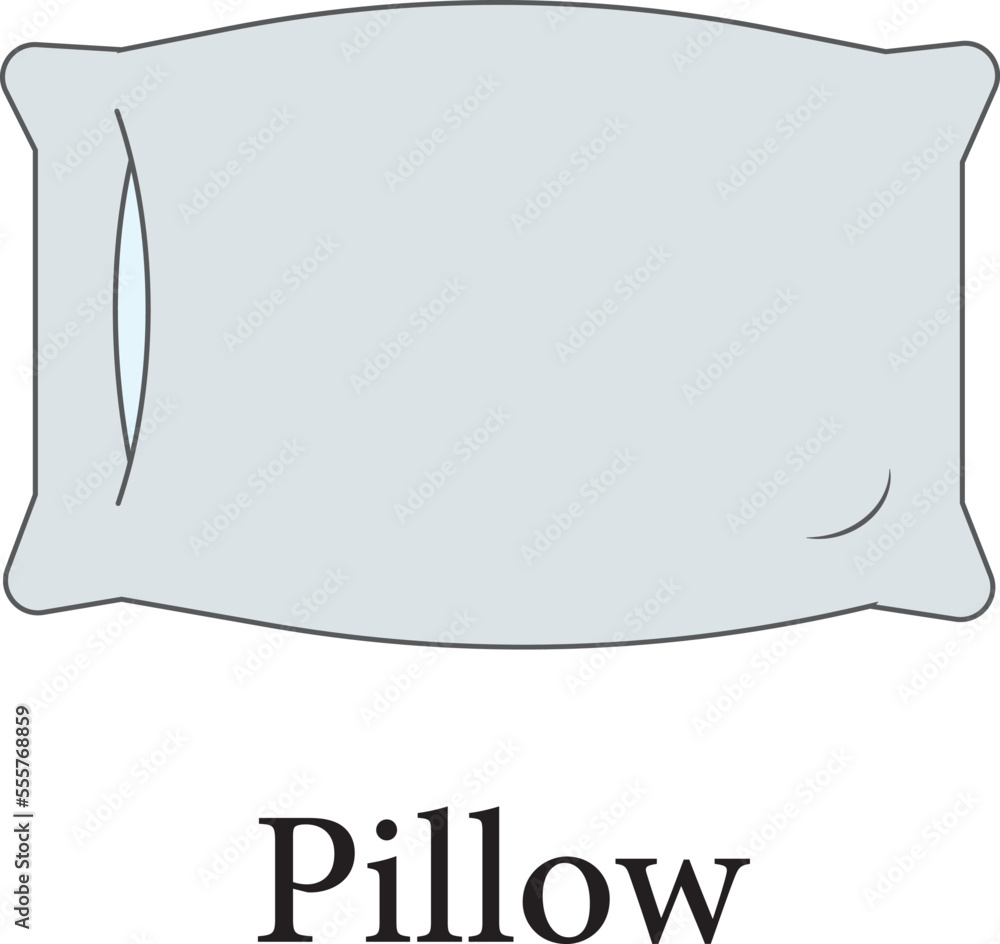 Pillow icon design professionally on a white background