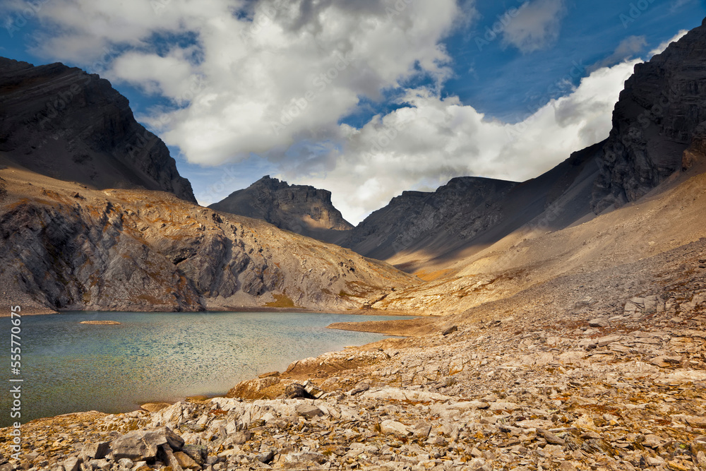 Headwall Lakes in the Kananaskis Range, Rocky Mountains, Peter Lougheed