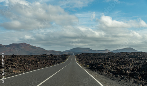 Amazing view of the volcano in Lanzarote