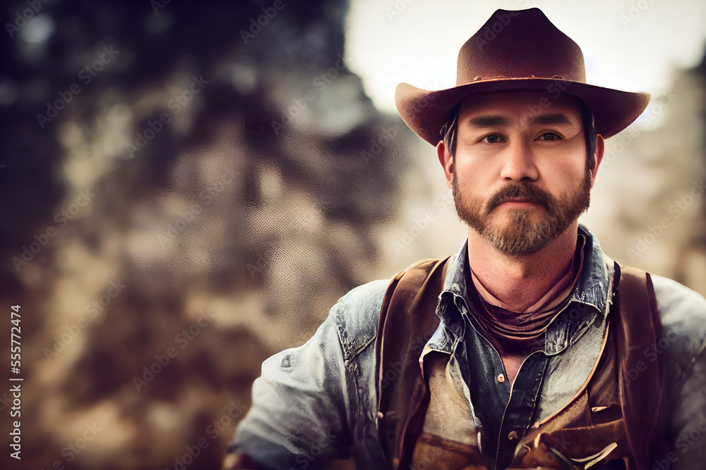 Portrait of a Cowboy (Generative AI) Portrait of a Cowboy (Generative AI)
