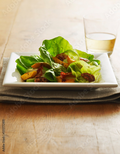 Pumpkin Salad on Table photo