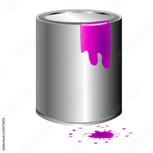can of paint vector
