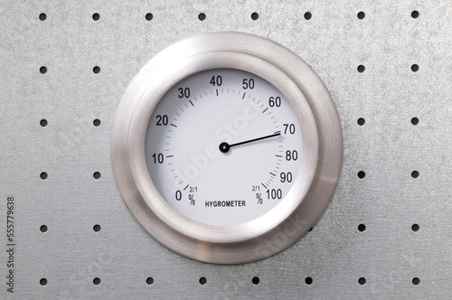 Close-up of Hygrometer Dial