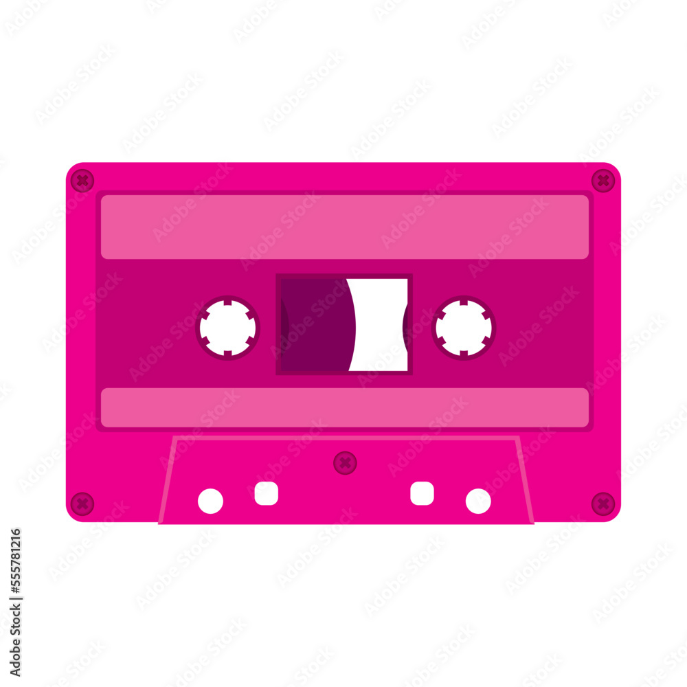 pink cassette tape retro vintage